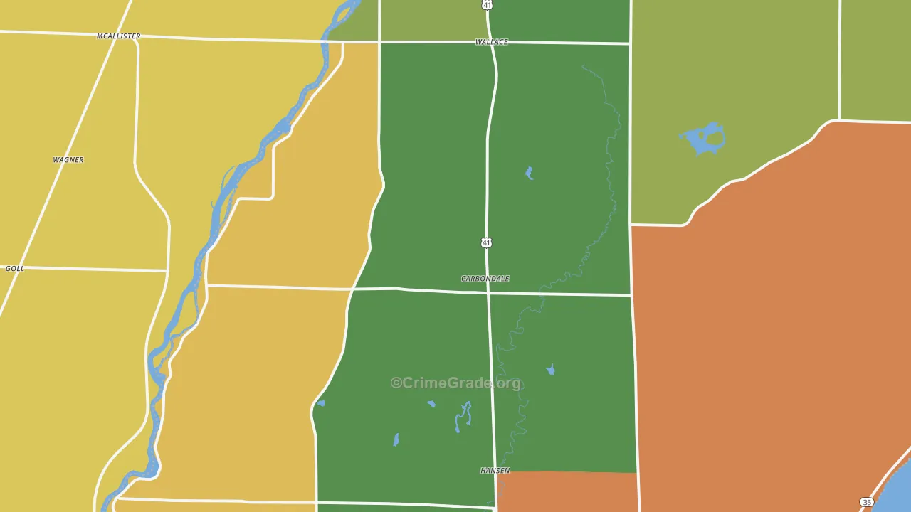 Wallace, MI Map of Arson Rates