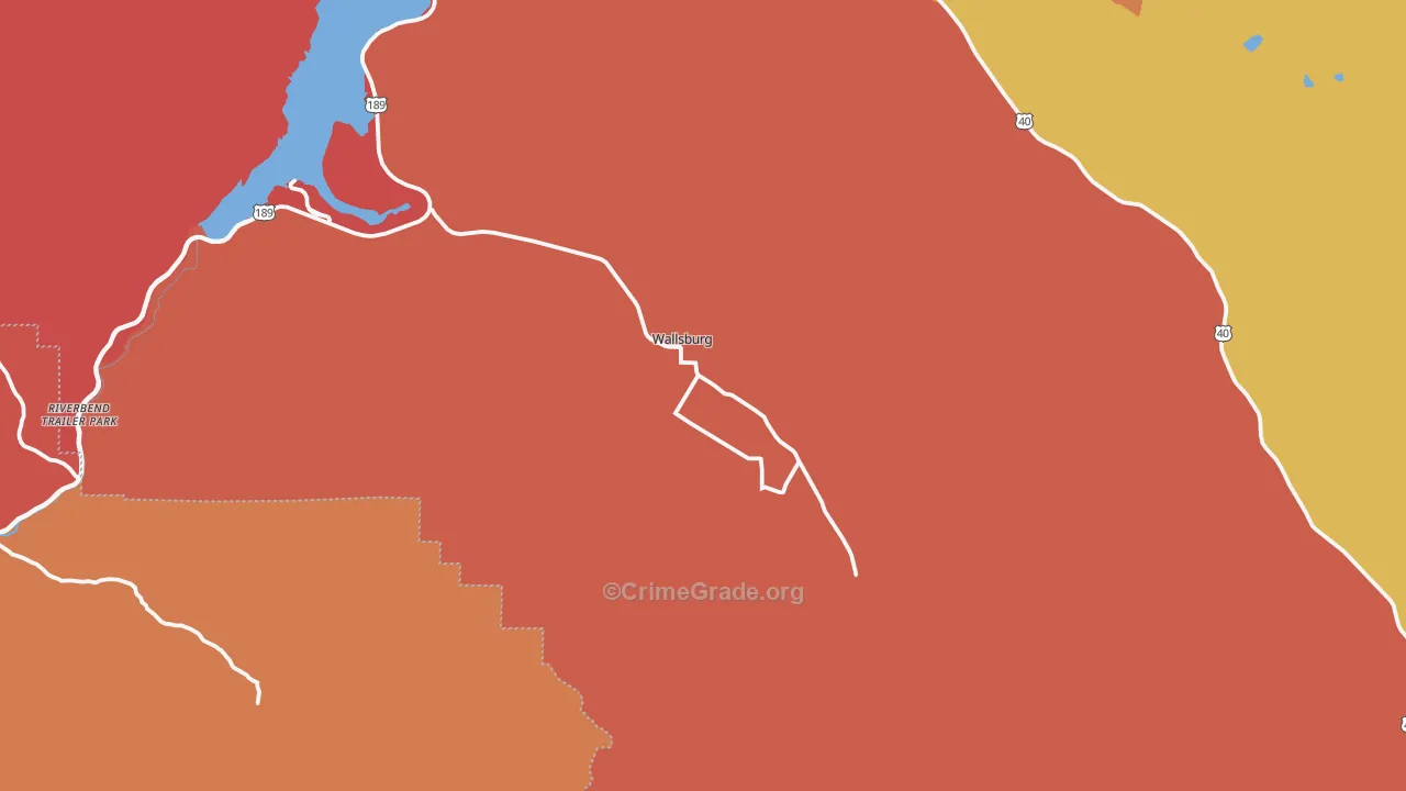 Wallsburg, UT Map of Arson Rates
