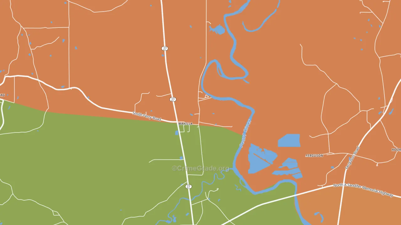 Wanilla, MS Map of Arson Rates