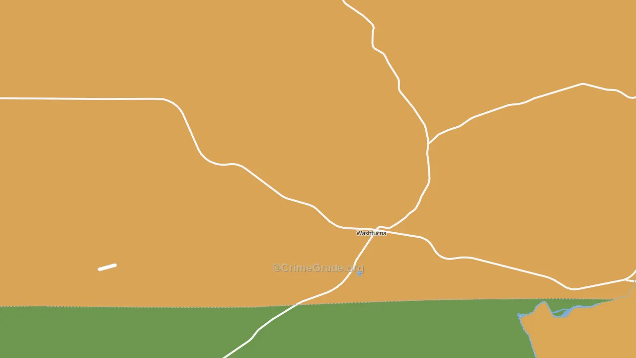 Washtucna, WA Map of Arson Rates