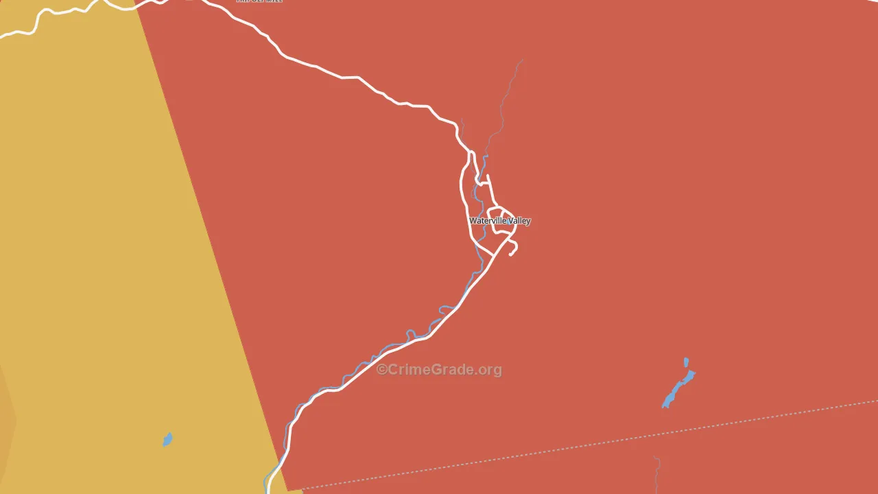Waterville Valley, NH Map of Arson Rates