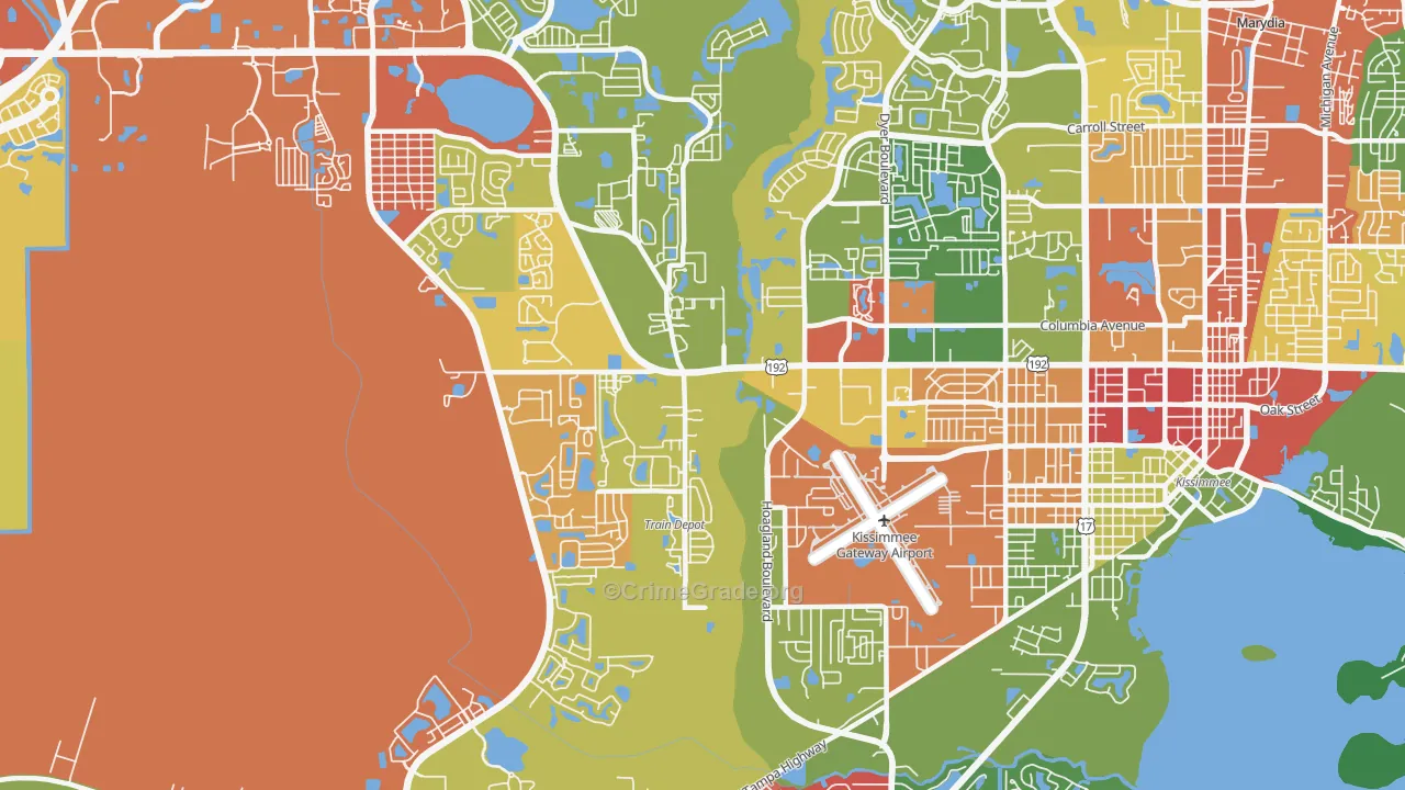 Waterway Village, Kissimmee, FL Map of Arson Rates