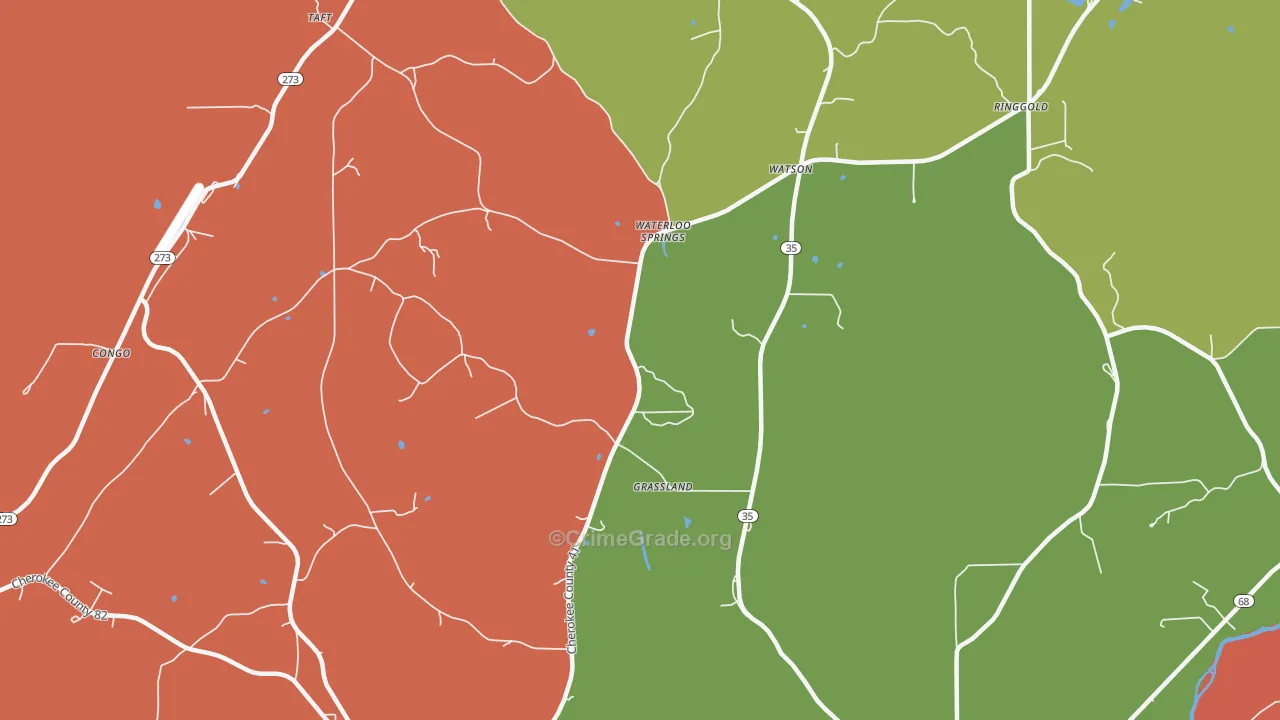 Watson, AL Map of Arson Rates