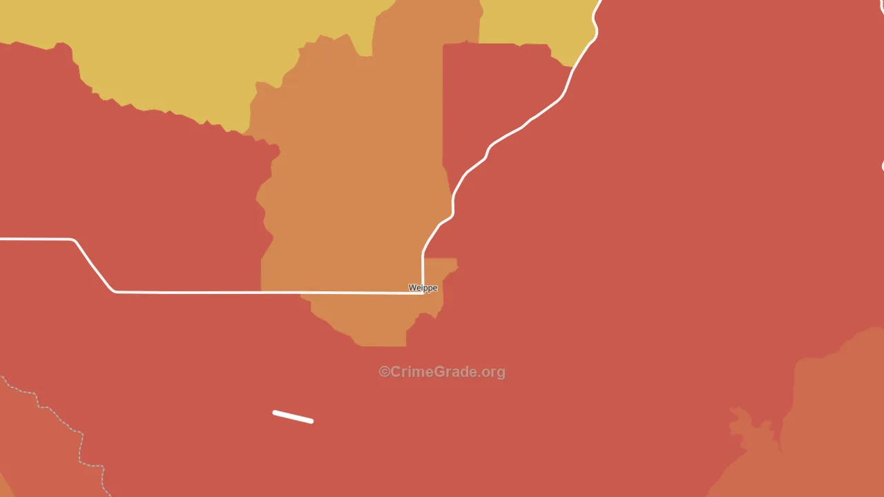 Weippe, ID Map of Arson Rates