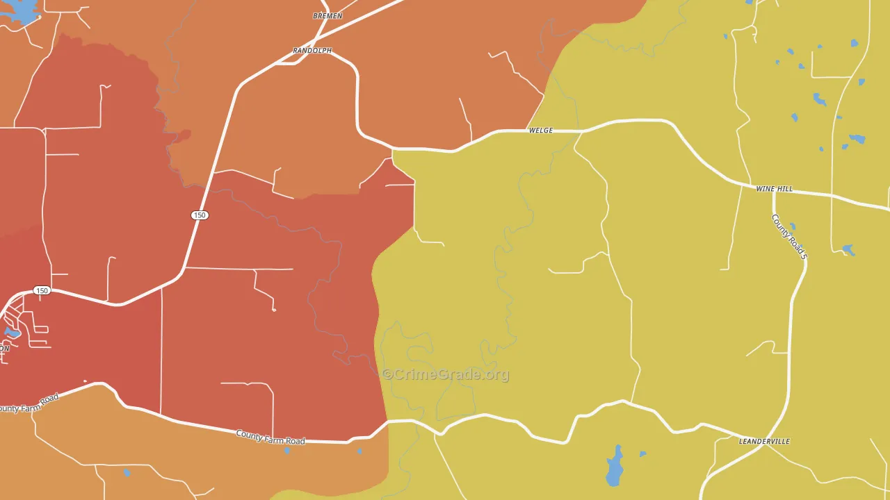 Welge, IL Map of Arson Rates