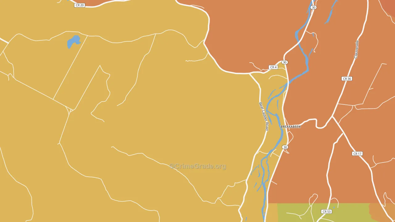 West Fulton, NY Map of Arson Rates