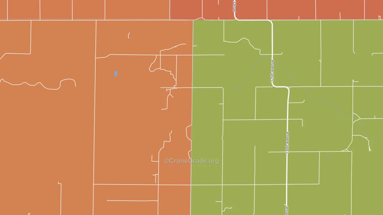 West Hamilton, KS Map of Arson Rates