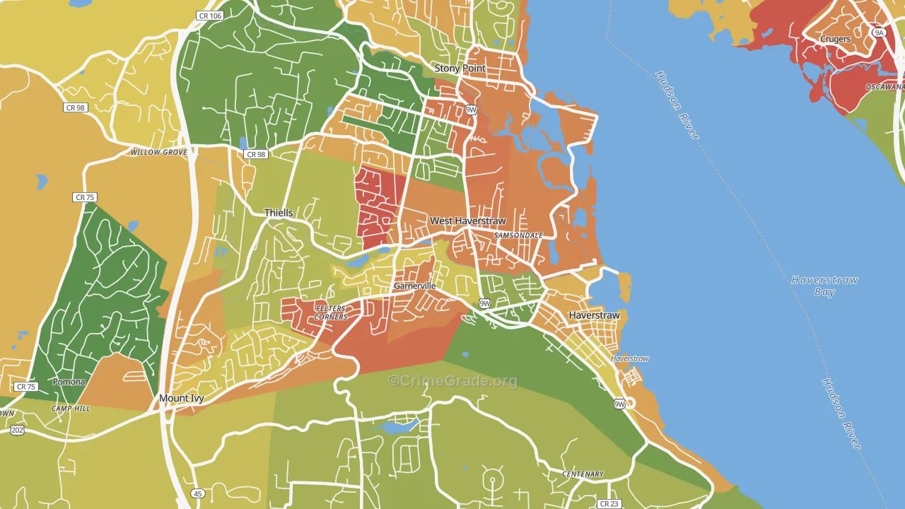West Haverstraw, NY Map of Arson Rates