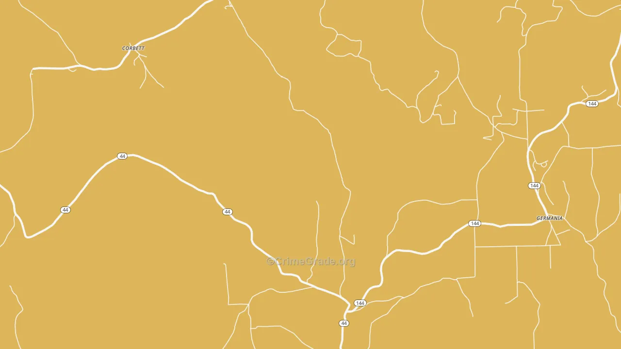 West Pike, PA Map of Arson Rates