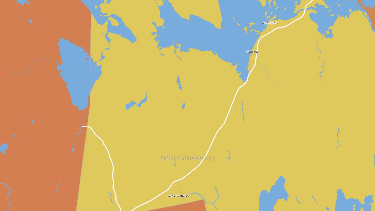 West Seboeis, ME Map of Arson Rates