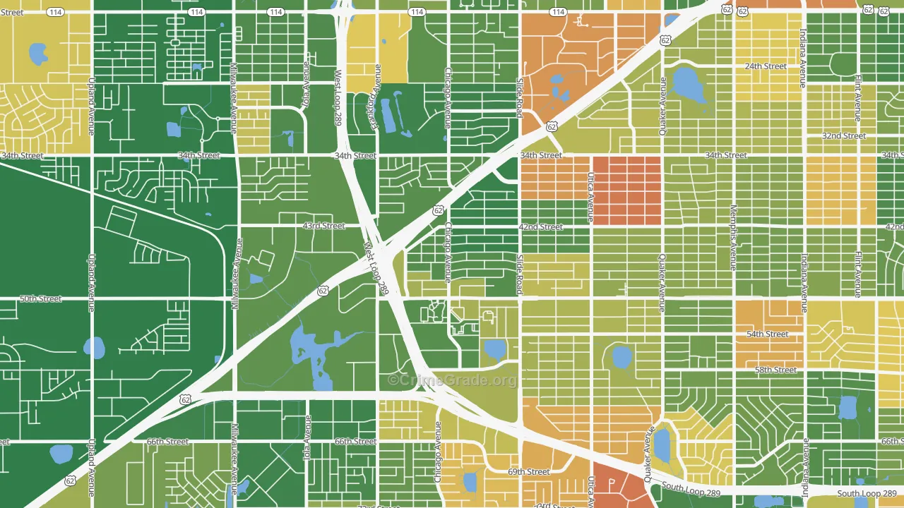 Wester, Lubbock, TX Map of Arson Rates