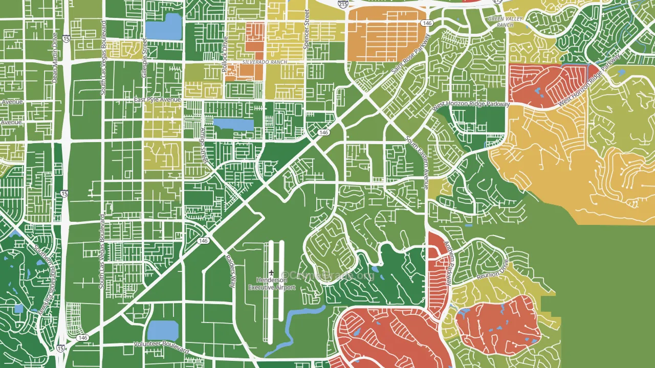 Westgate, Henderson, NV Map of Arson Rates