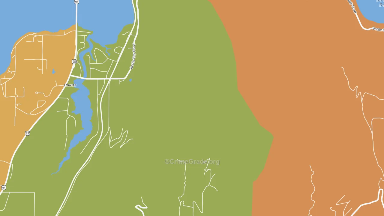 Westmond, ID Map of Arson Rates
