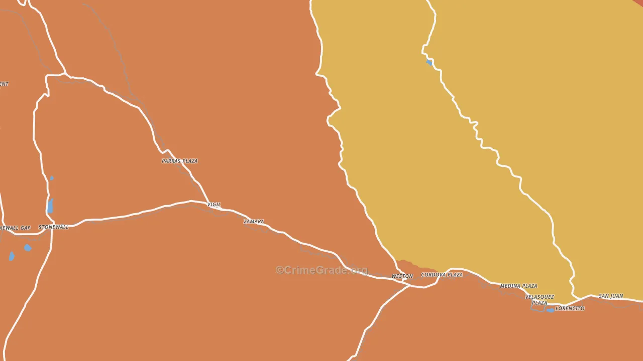 Weston, CO Map of Arson Rates