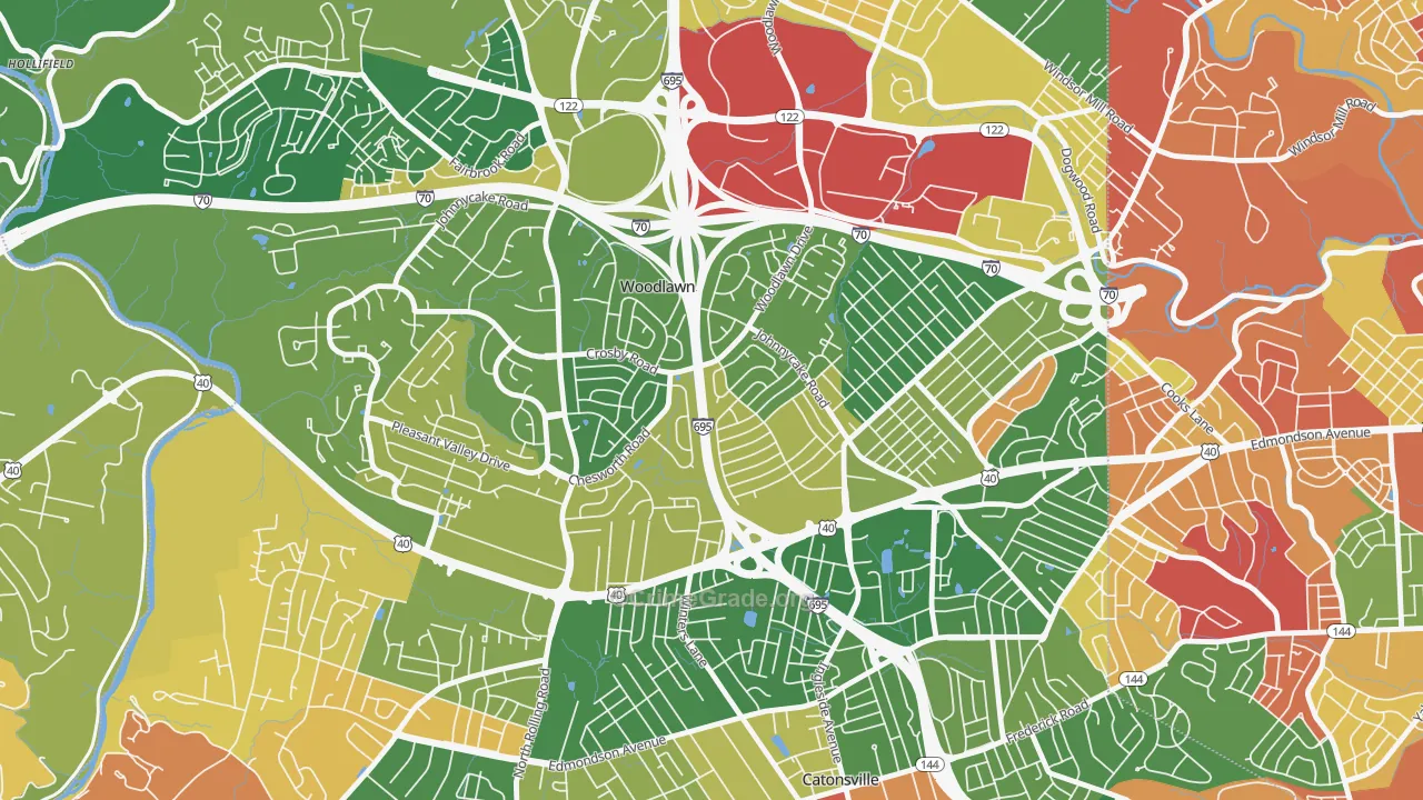 Westview Park, Woodlawn, MD Map of Arson Rates