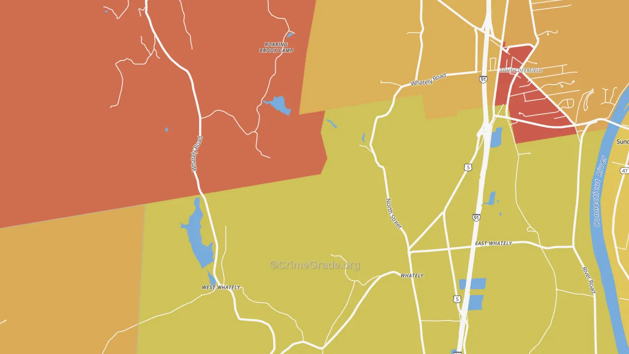 Whately, MA Map of Arson Rates