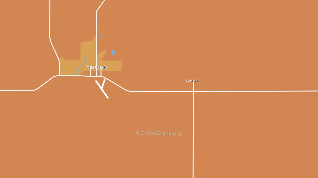 Wheeler, KS Map of Arson Rates