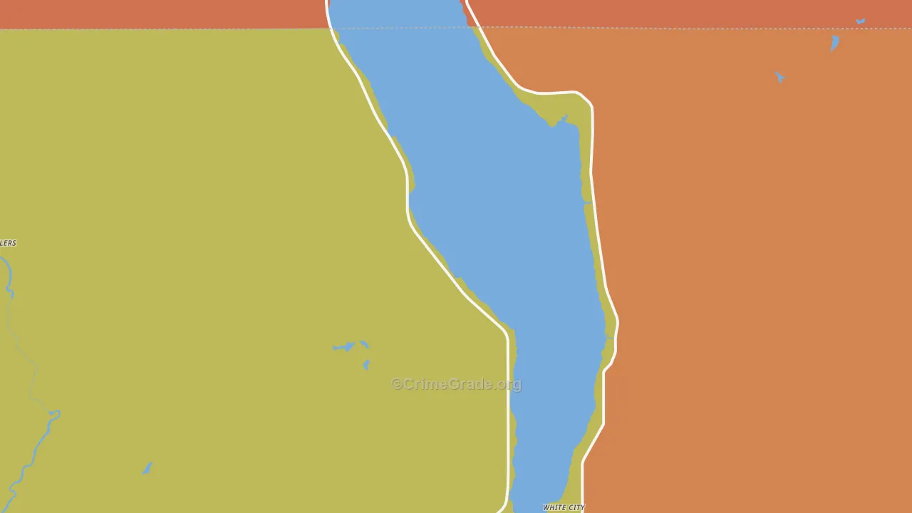 White City, MI Map of Arson Rates
