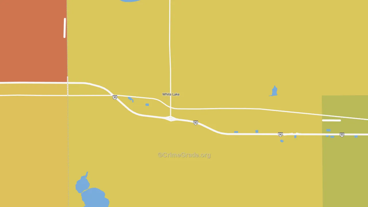 White Lake, SD Map of Arson Rates