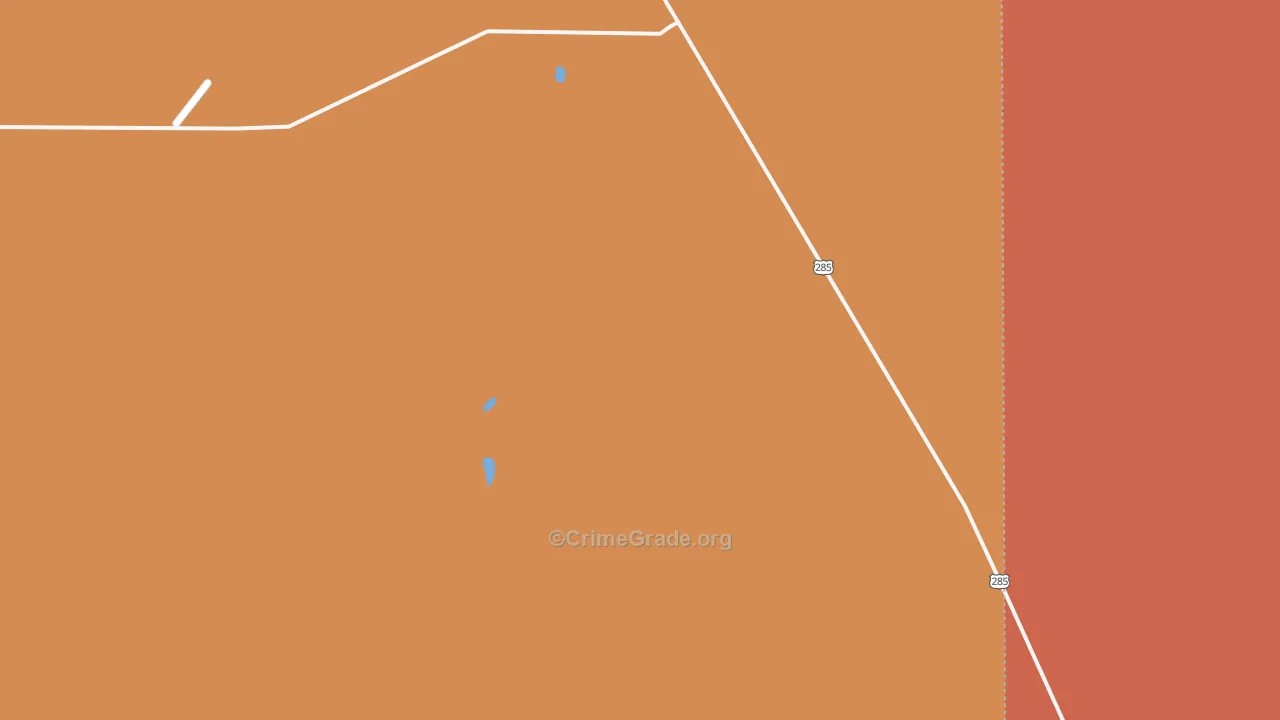White Lakes, NM Map of Arson Rates