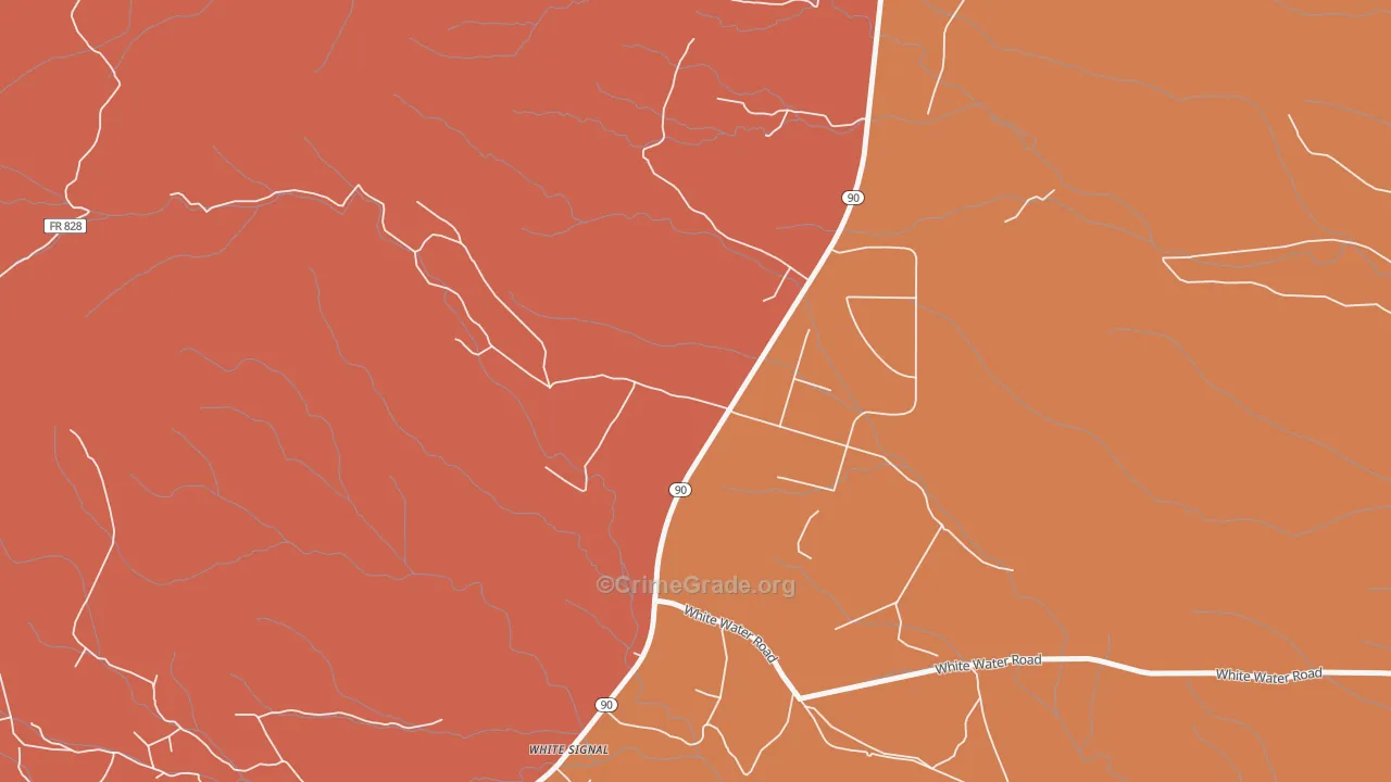 White Signal, NM Map of Arson Rates