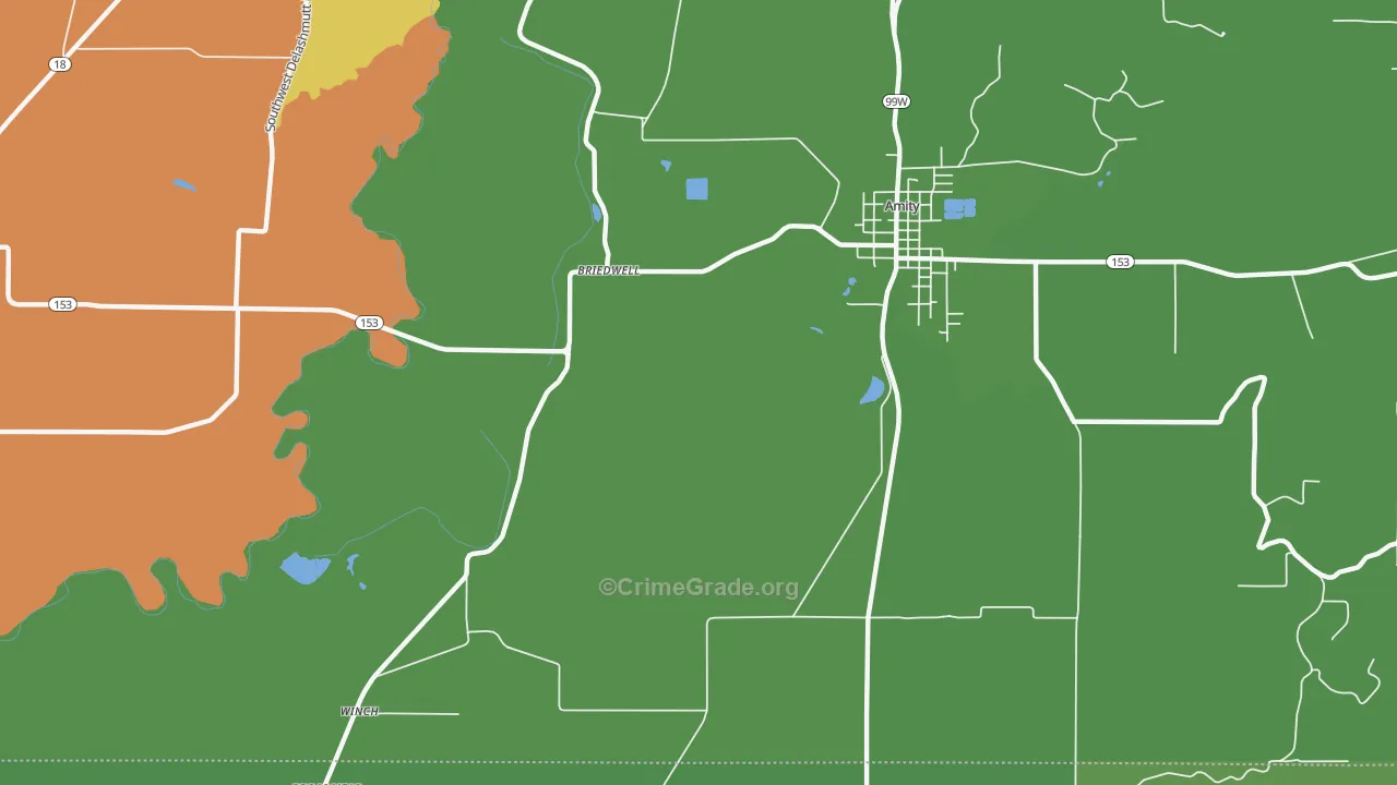 Whiteson, OR Map of Arson Rates