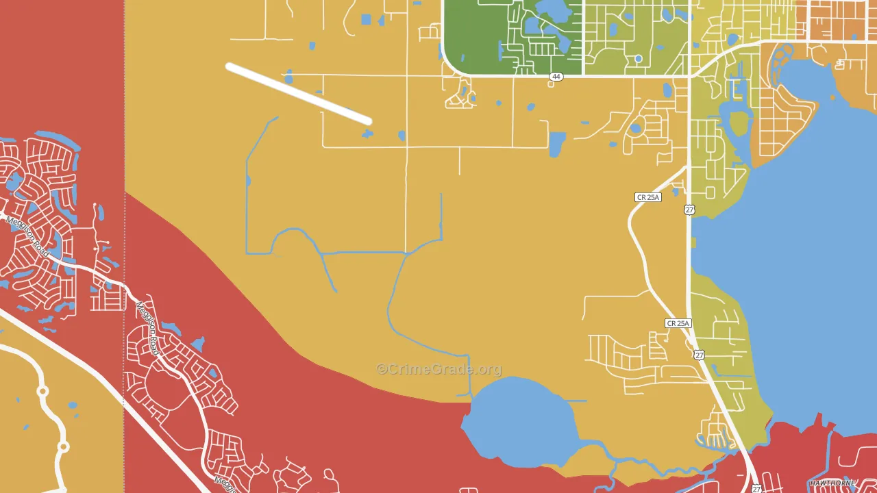 Whitney, FL Map of Arson Rates