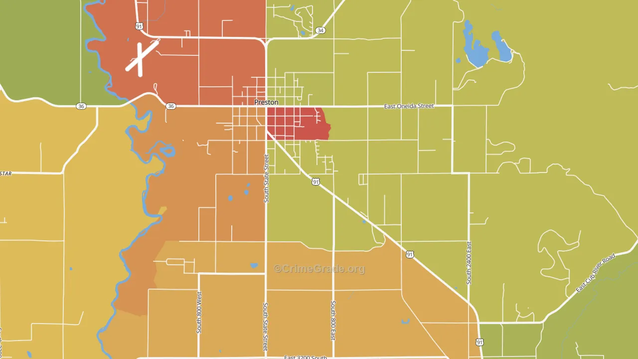 Whitney, ID Map of Arson Rates