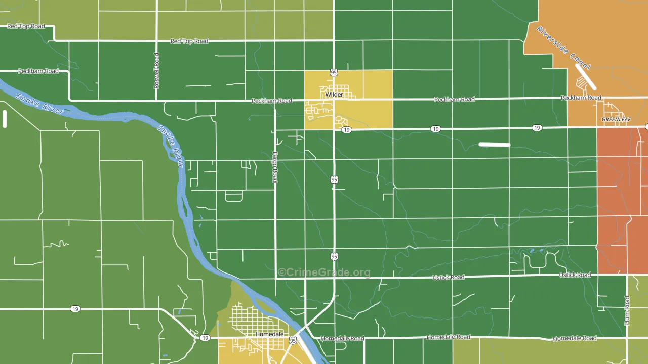 Wilder, ID Map of Arson Rates