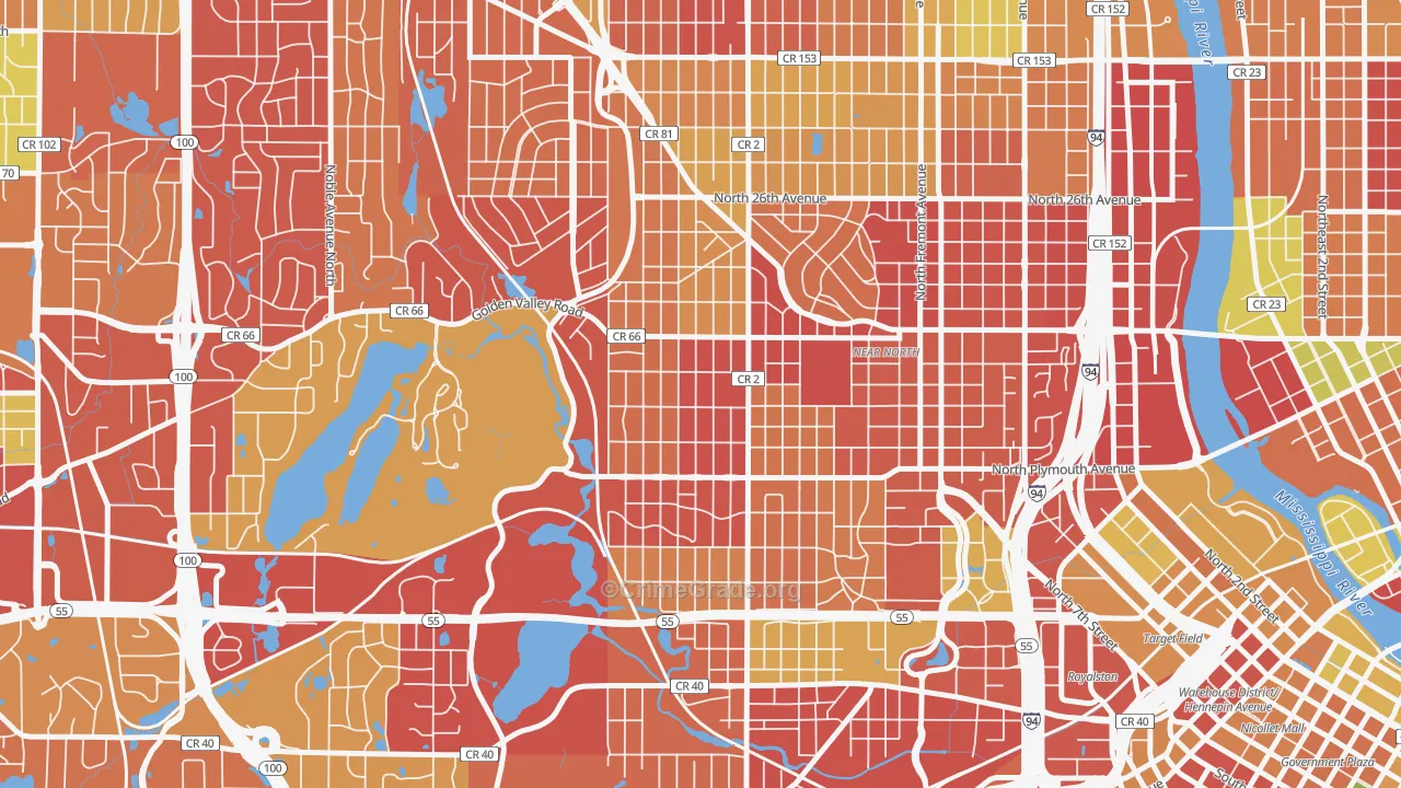 Willard-Hay, Minneapolis, MN Map of Arson Rates