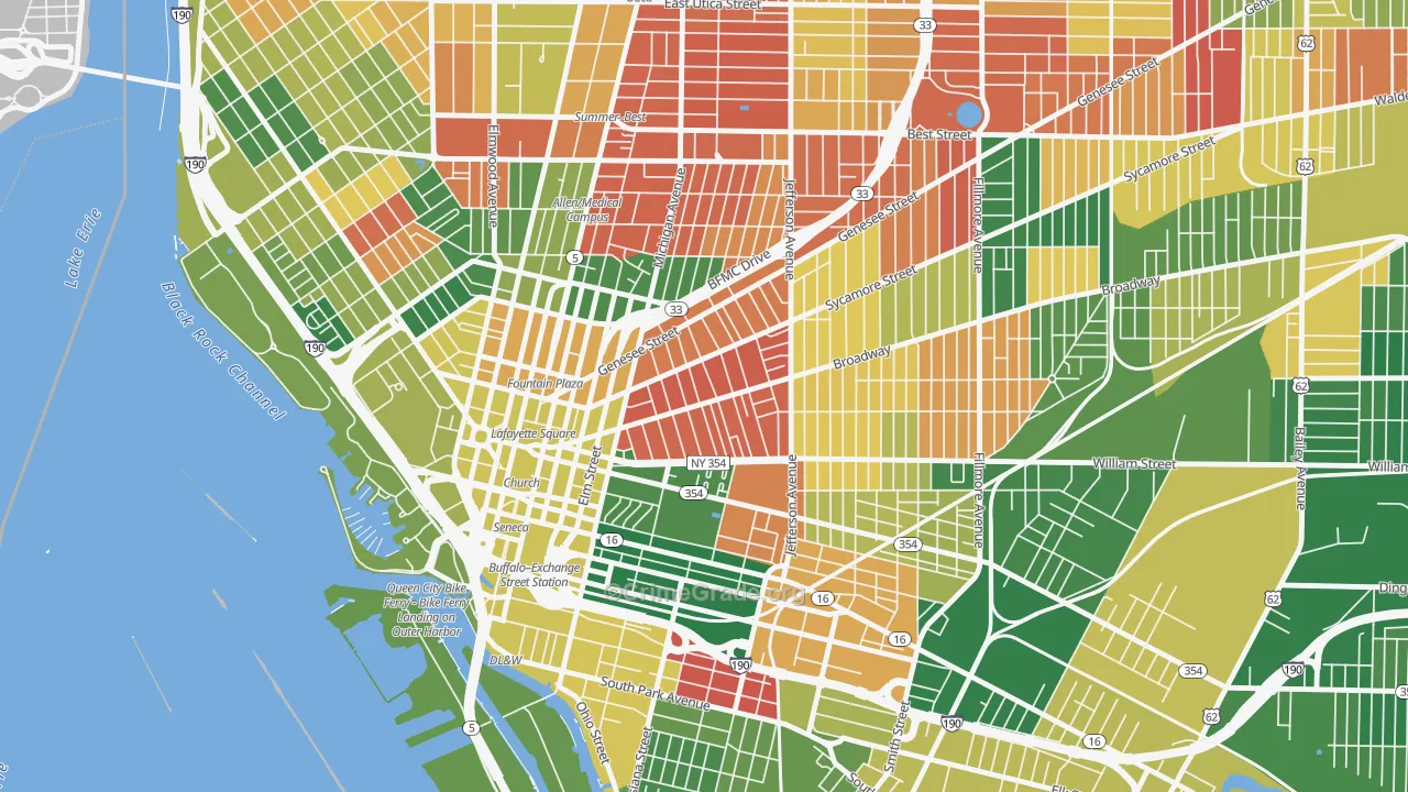 Willert Park, Buffalo, NY Map of Arson Rates
