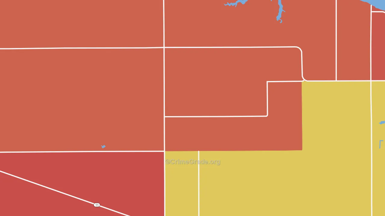 Williams, MN Map of Arson Rates