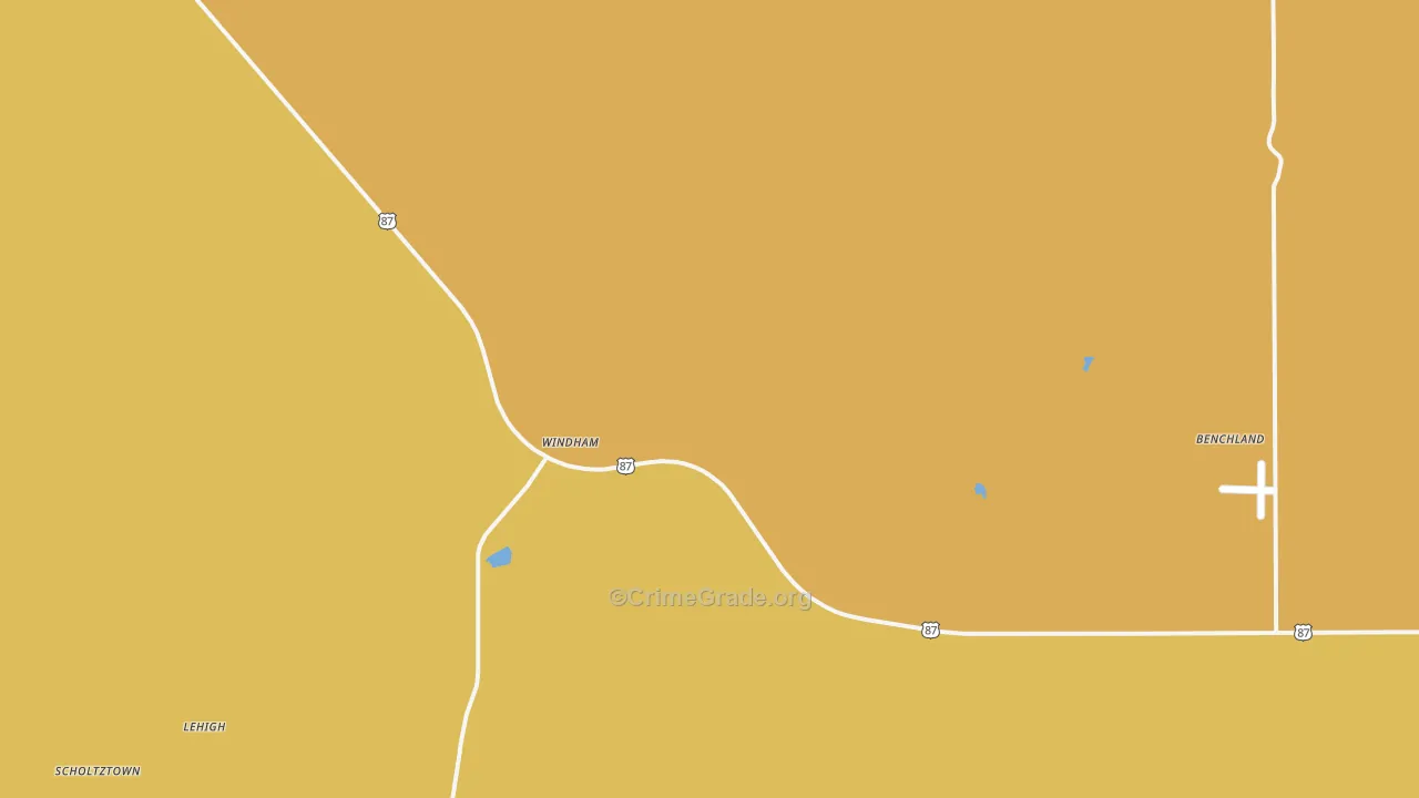Windham, MT Map of Arson Rates