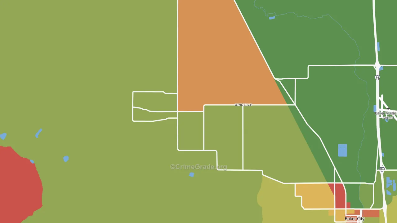Wingville, OR Map of Arson Rates