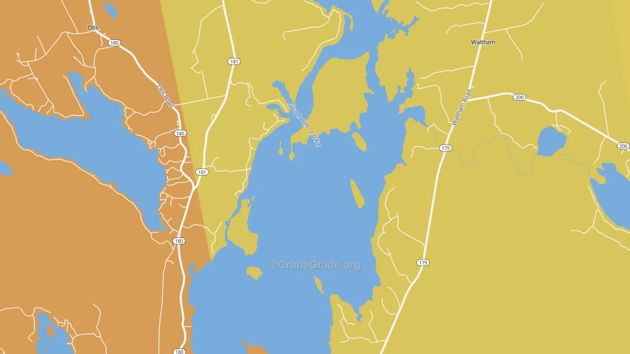 Winkumpaugh Corners, ME Map of Arson Rates