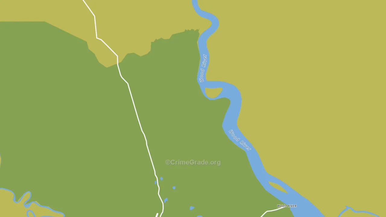 Wood River, AK Map of Arson Rates