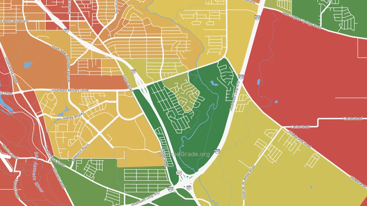 Woodbridge at Monte Viejo, San Antonio, TX Map of Arson Rates