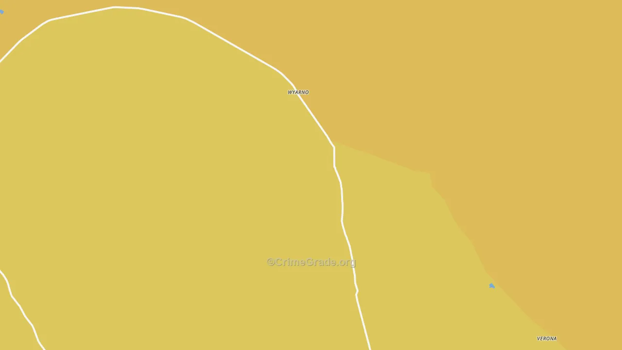 Wyarno, WY Map of Arson Rates