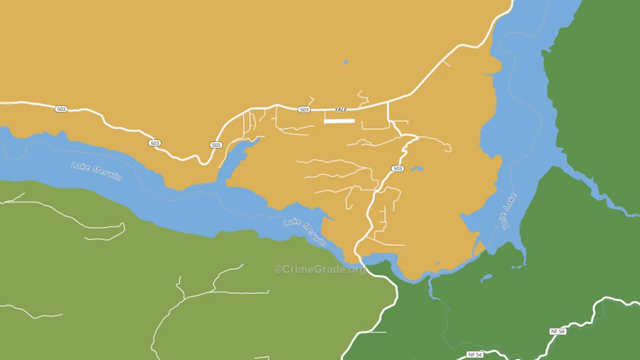 Yale, WA Map of Arson Rates