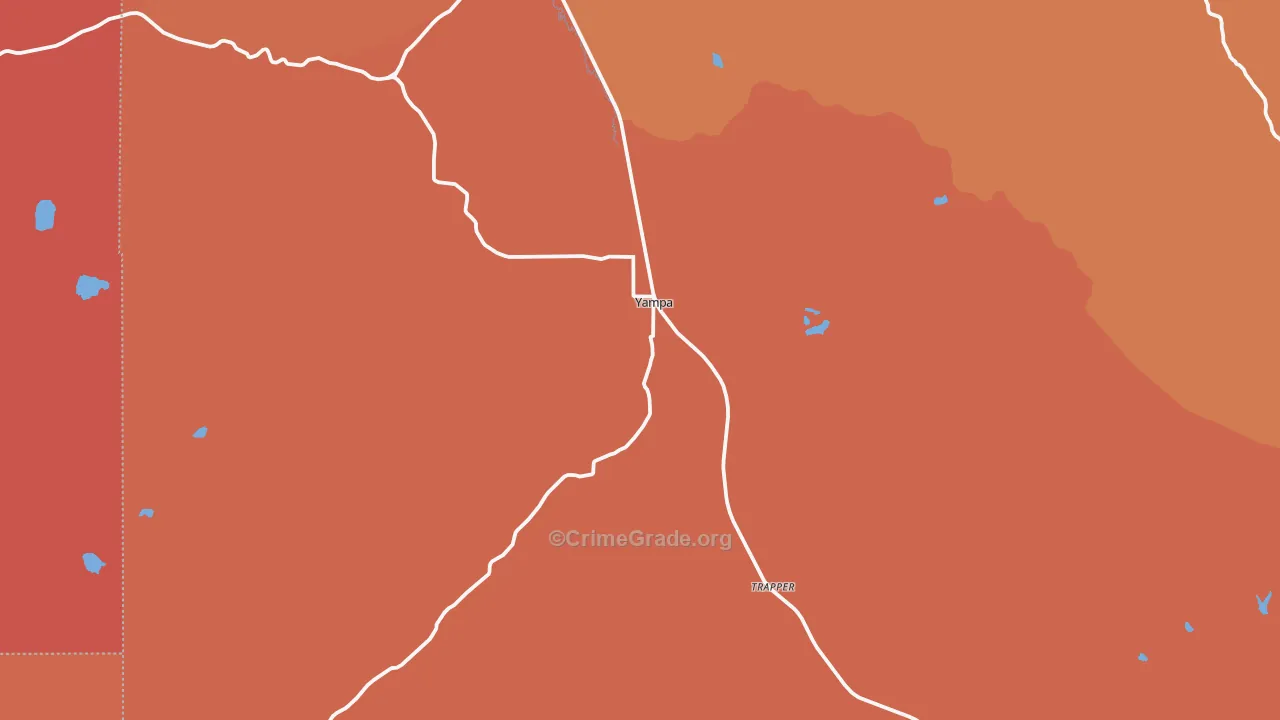 Yampa, CO Map of Arson Rates