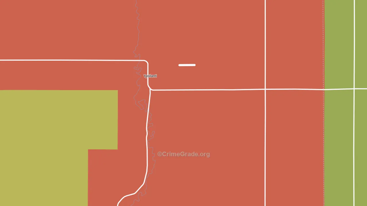 Ypsilanti, ND Map of Arson Rates