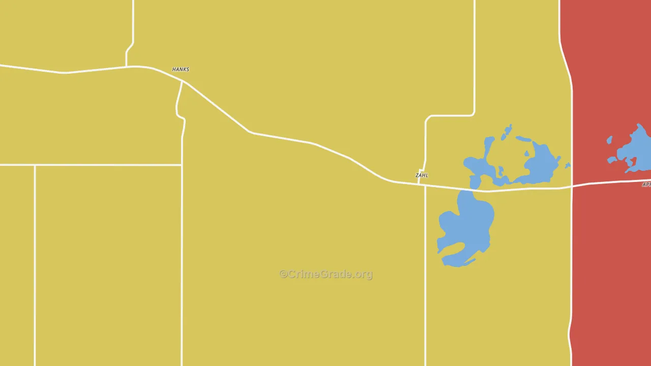 Zahl, ND Map of Arson Rates