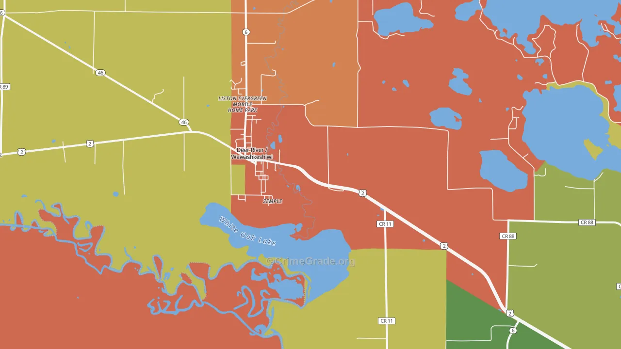 Zemple, MN Map of Arson Rates