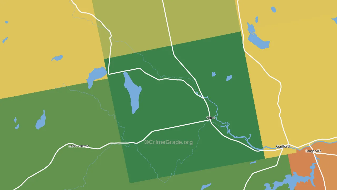 Abbot, ME Map of Assault Rates