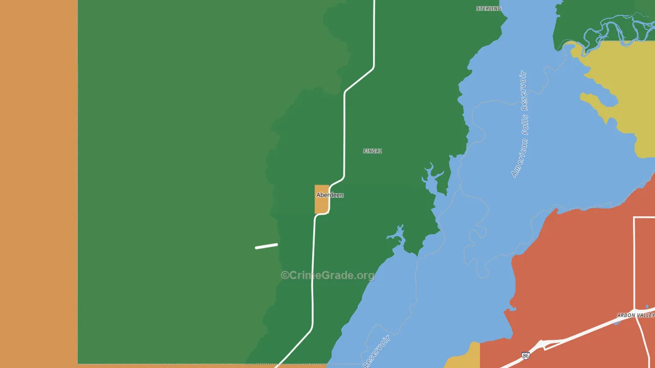 Aberdeen, ID Map of Assault Rates