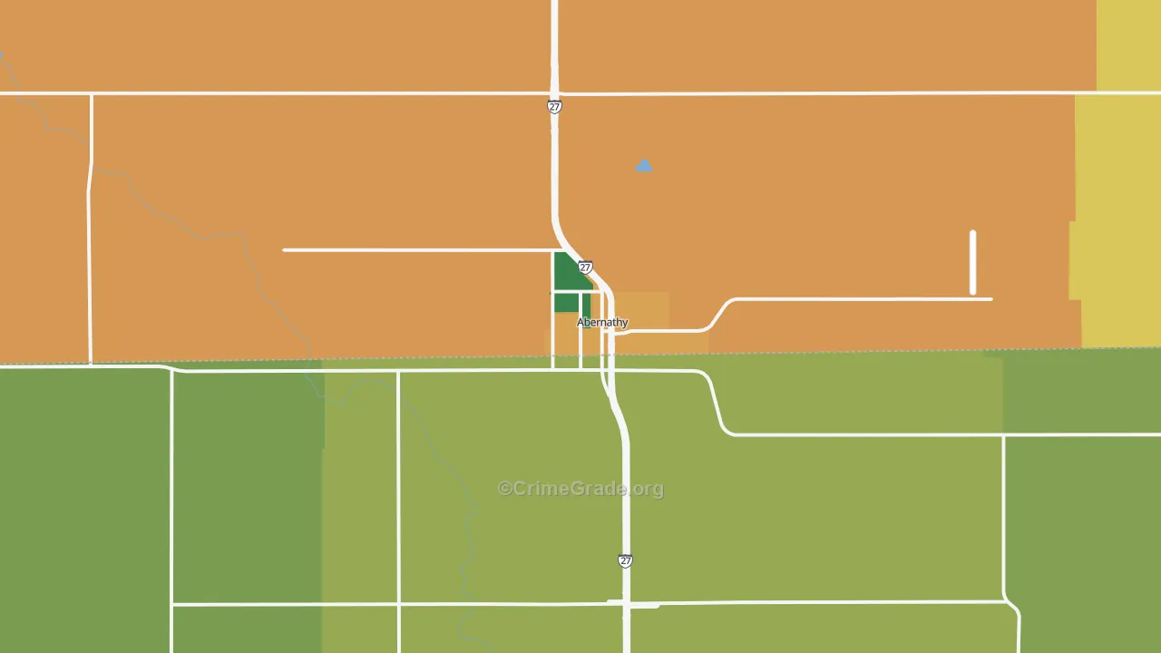Abernathy, TX Map of Assault Rates