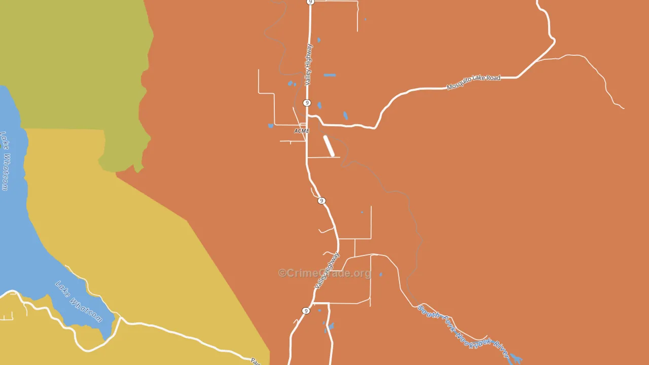 Acme, WA Map of Assault Rates