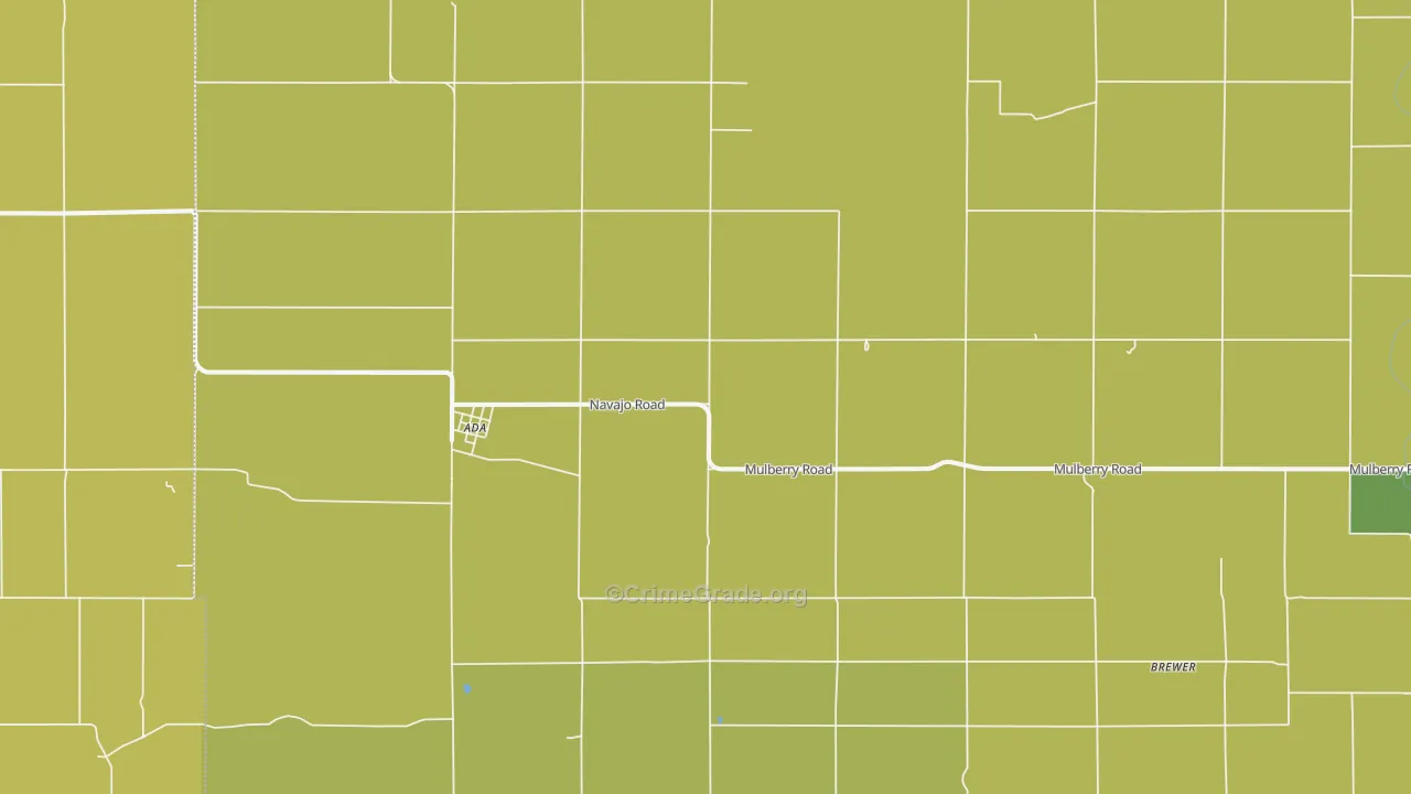 Ada, KS Map of Assault Rates