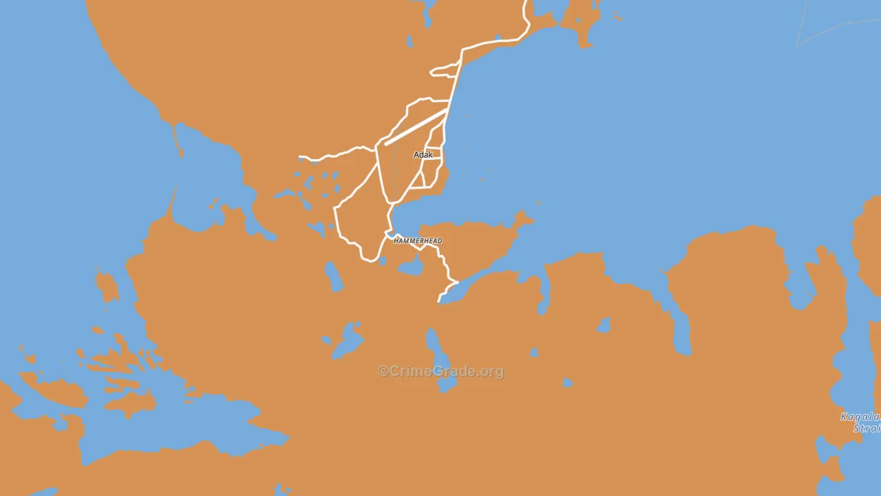 Adak, AK Map of Assault Rates