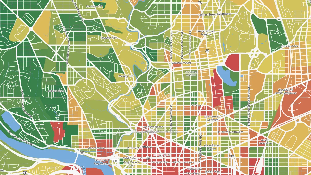 Adams Morgan, Washington, DC Map of Assault Rates